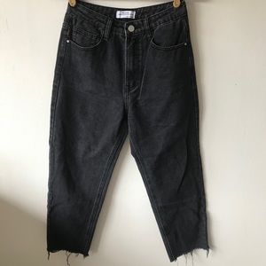 Black High Waisted Mom Jeans